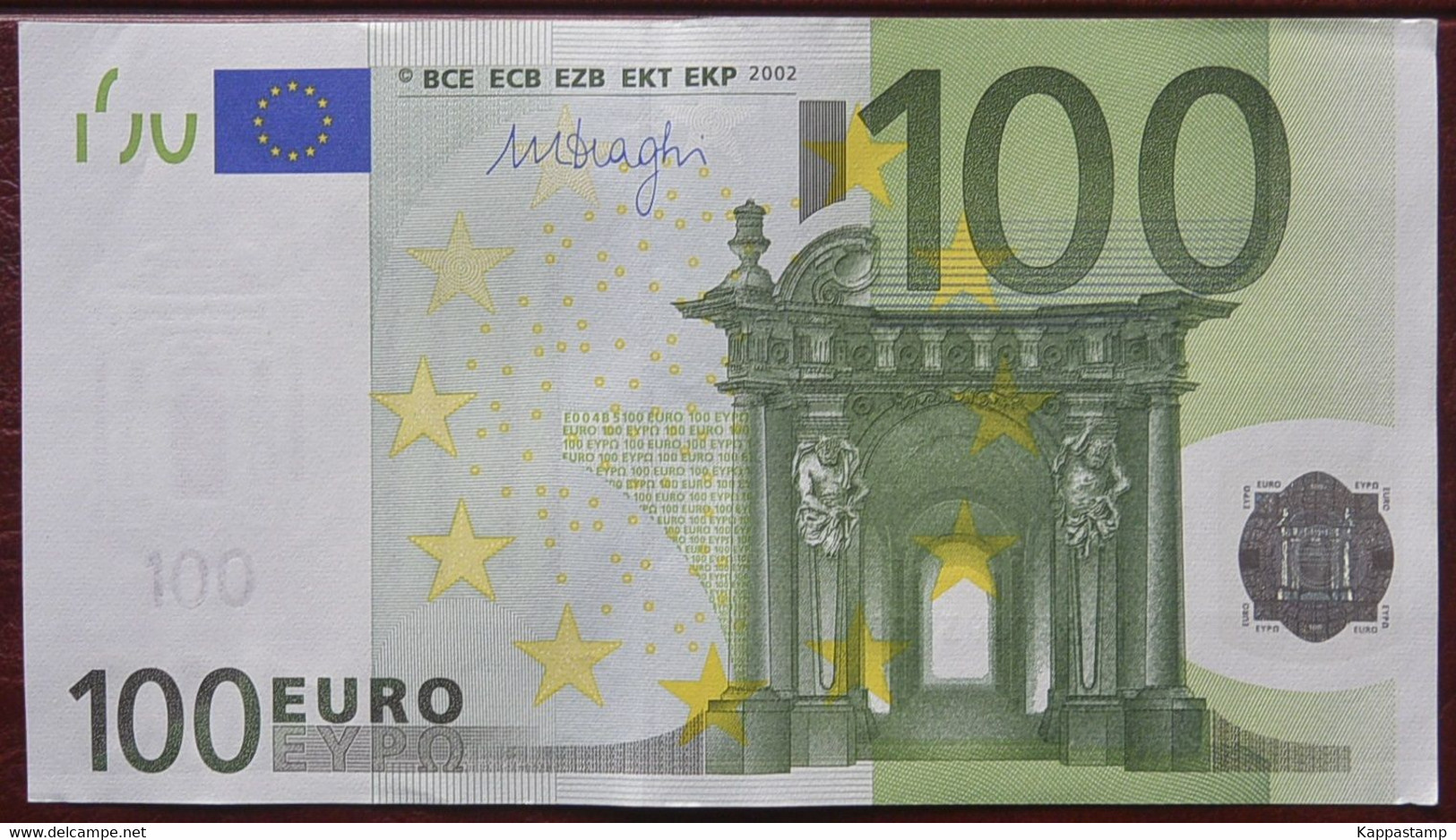 2002 100 €uro GERMANY DRAGHI SNP:E004B5 UNC.-(CA-S - 100 Euro