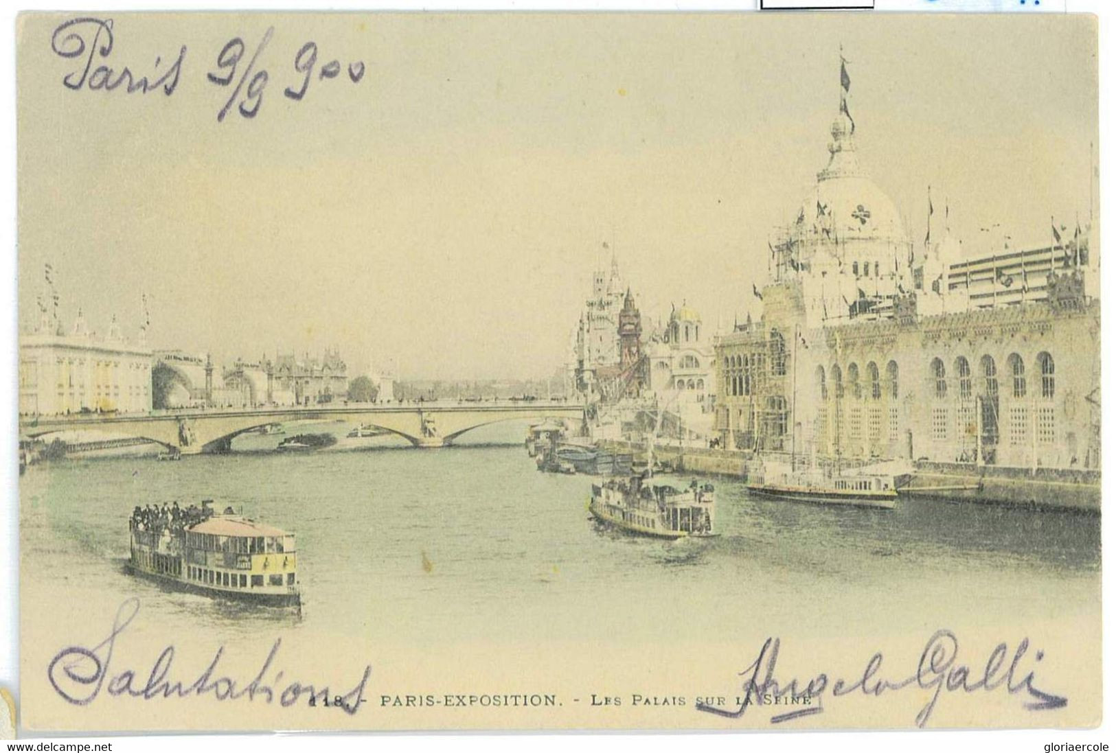 BK1876 - FRANCE - POSTAL HISTORY - RARE Olympic Games  EXPO 1900  POSTMARK - Verano 1900: Paris