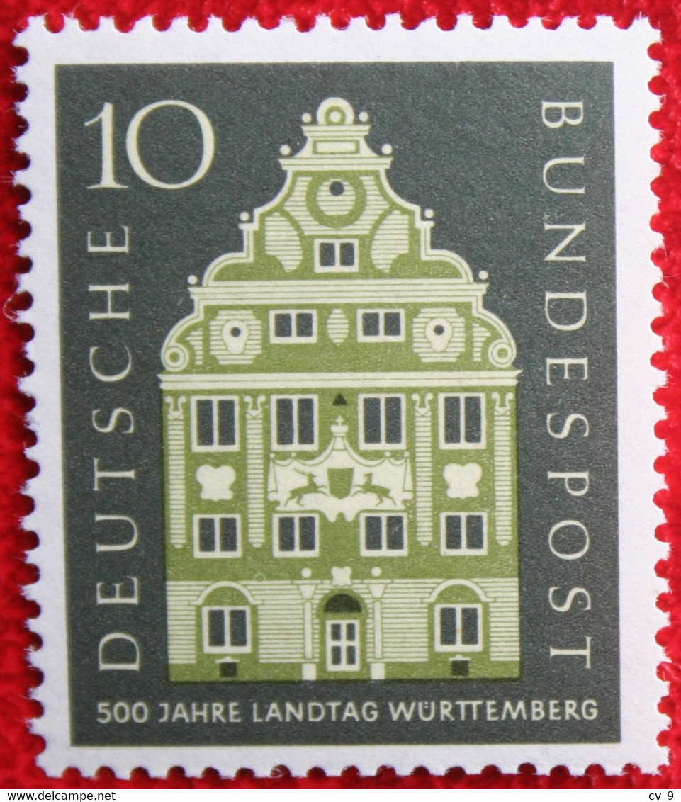 500 Jahre Landtag Wurttemberg Mi 279 Y&T 150 1957 Neuf Sans Charniere /POSTFRIS/ MNH / ** Germany / BRD / Allemange - Ungebraucht