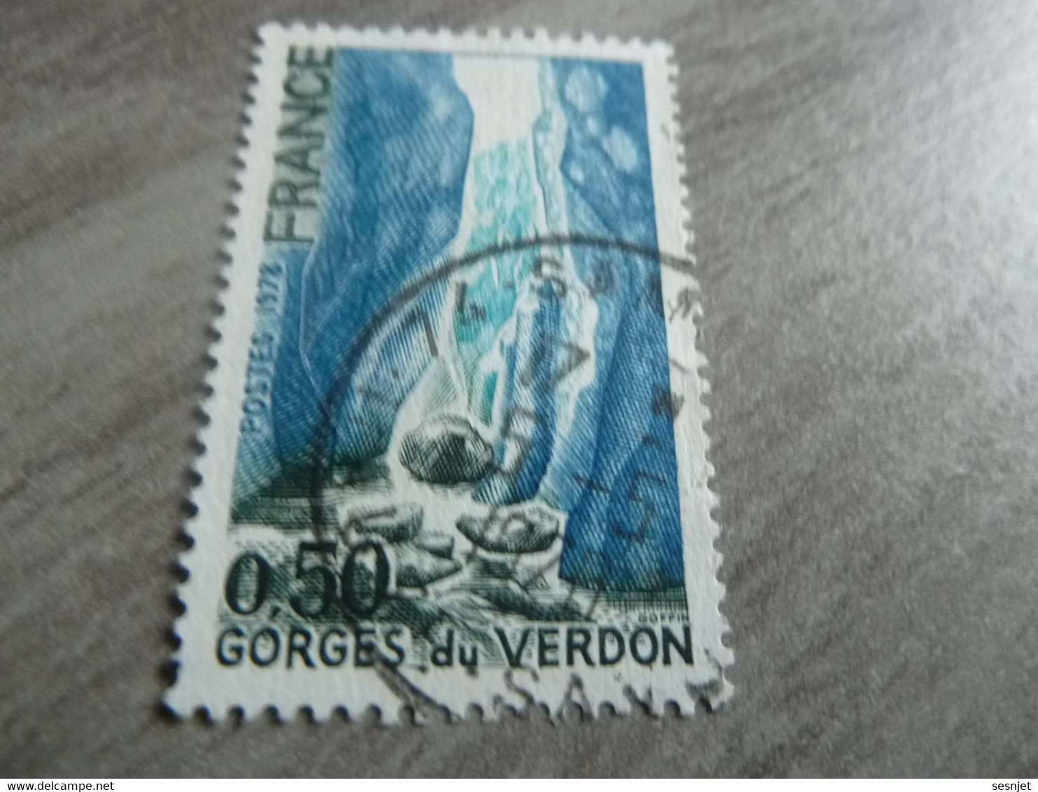 Gorges Du Verdon - 50c. - Bleu, Vert-noir Et Turquoise - Oblitéré - Année 1978 - - Gebraucht