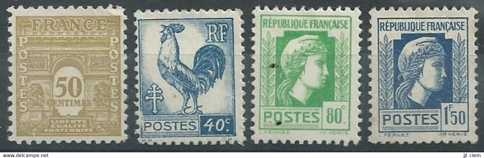 France  N° 623**-632(*)-636**-639*  Neuf - Unused Stamps