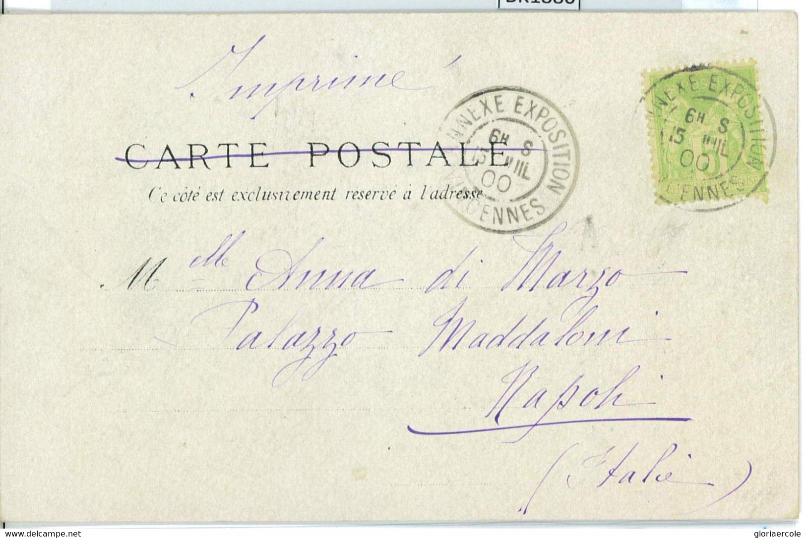 BK1880 - FRANCE - POSTAL HISTORY - RARE Olympic Games  EXPO 1900  POSTMARK - Summer 1900: Paris