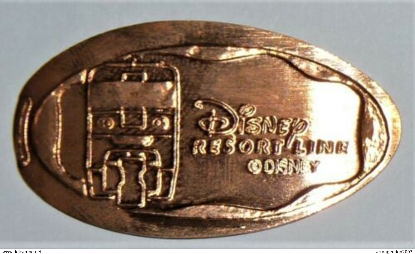 Pressed Coins Souvenir Medallion Médaillon Medaille Disney Resort Line - Pièces écrasées (Elongated Coins)