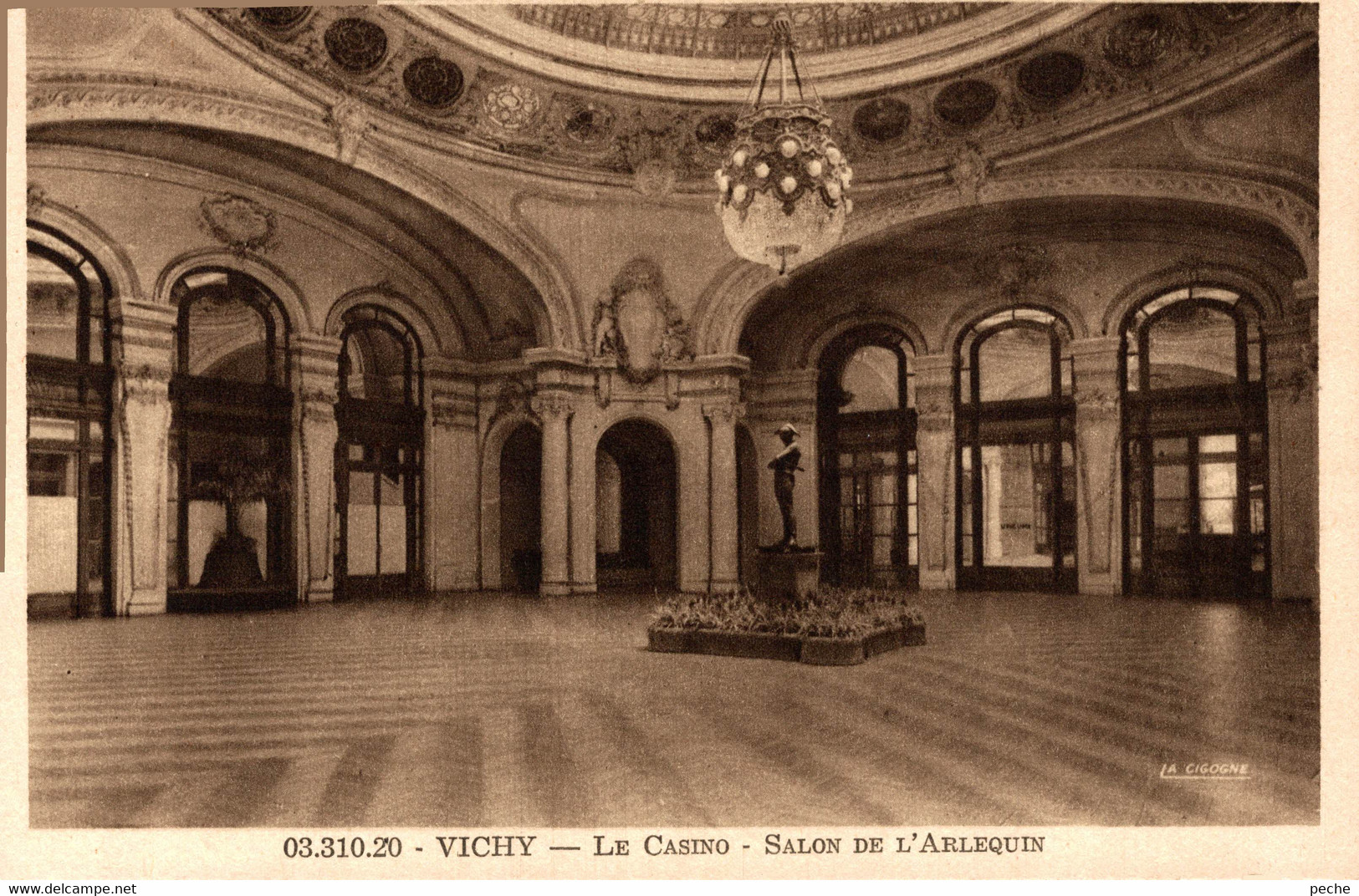 N°80271 -cpa Vichy -le Casino -salon De L'Arlequin- - Casinos