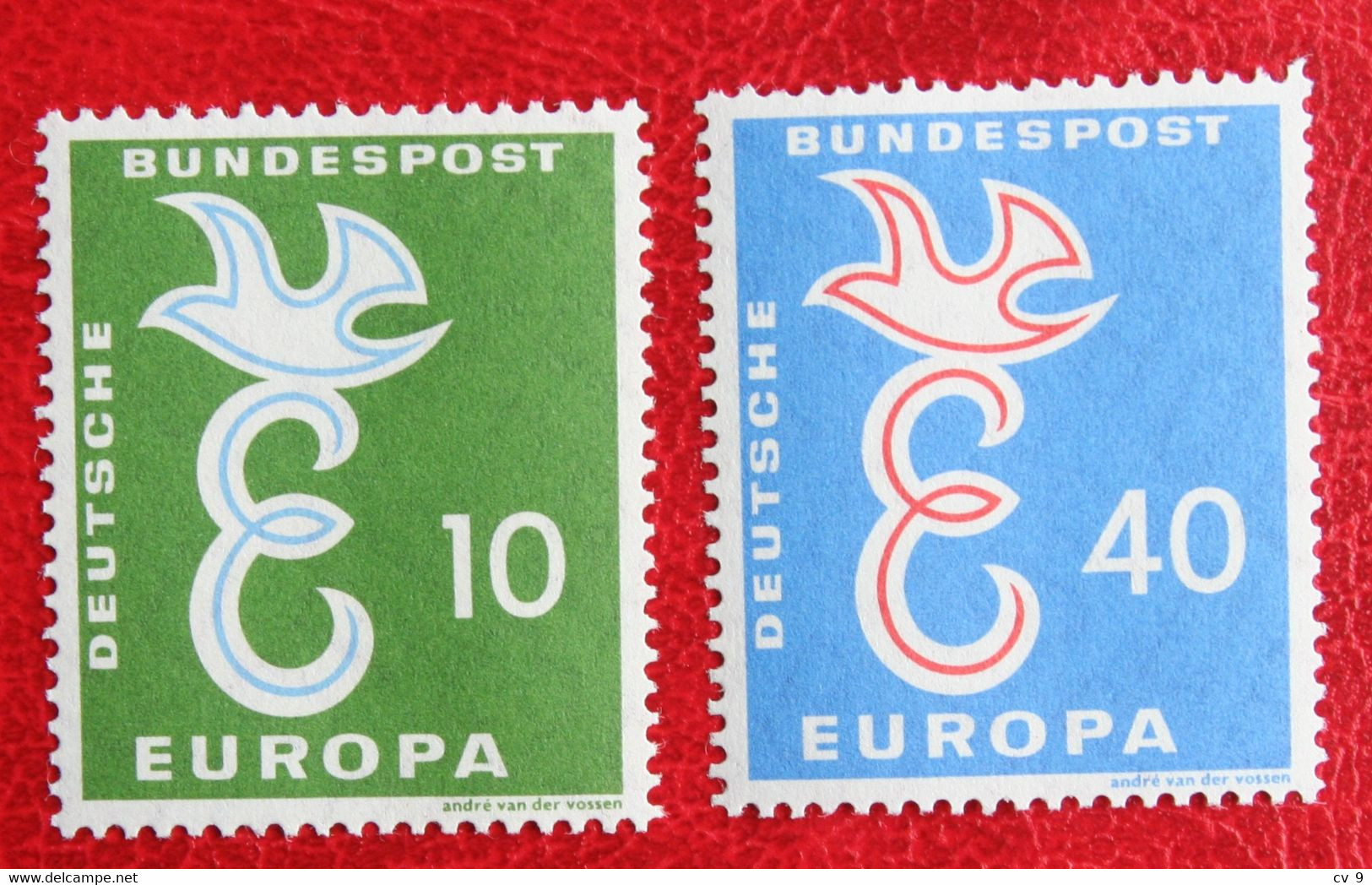 EUROPA CEPT Mi 295-296 Y&T 164-165 1958 Neuf Sans Charniere / POSTFRIS / MNH / ** Germany BRD Allemange - Ungebraucht