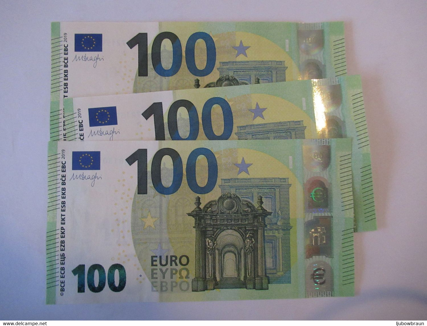 100 Euro-Schein Draghi EA Unc. Preis Pro Schein - 100 Euro