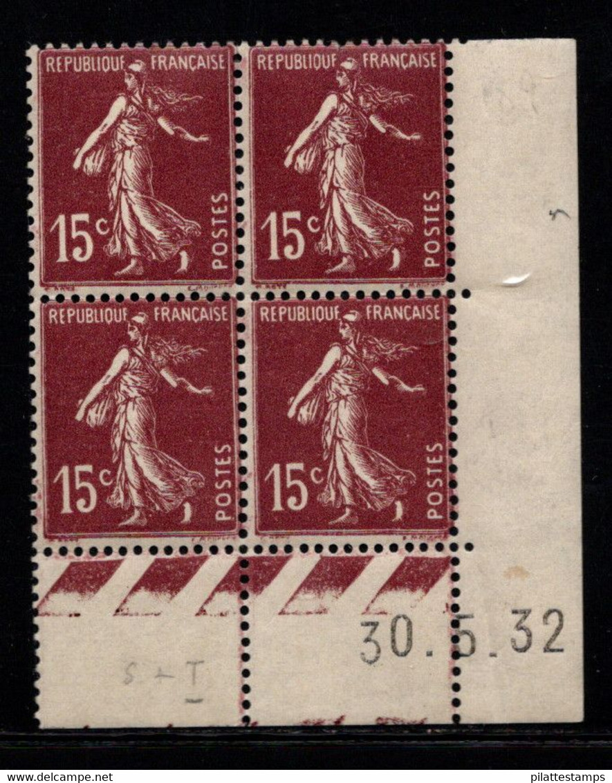 FRANCE N°189* TYPE SEMEUSE COIN DATE DU 30/5/32 - ....-1929