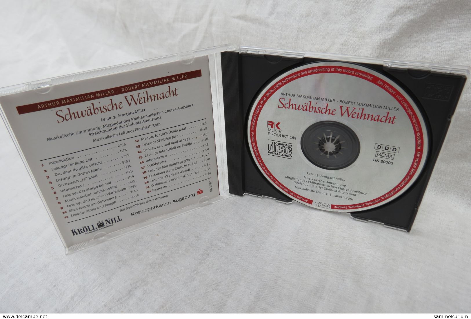 CD "Arthur Und Robert Maximilian Miller" Schwäbische Weihnacht - Canzoni Di Natale