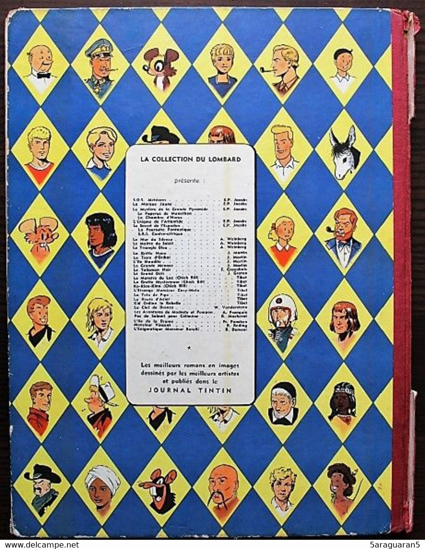 BD BLAKE ET MORTIMER - 7 - S.O.S. Météores - Mortimer à Paris - EO Française 1959 - Blake Et Mortimer