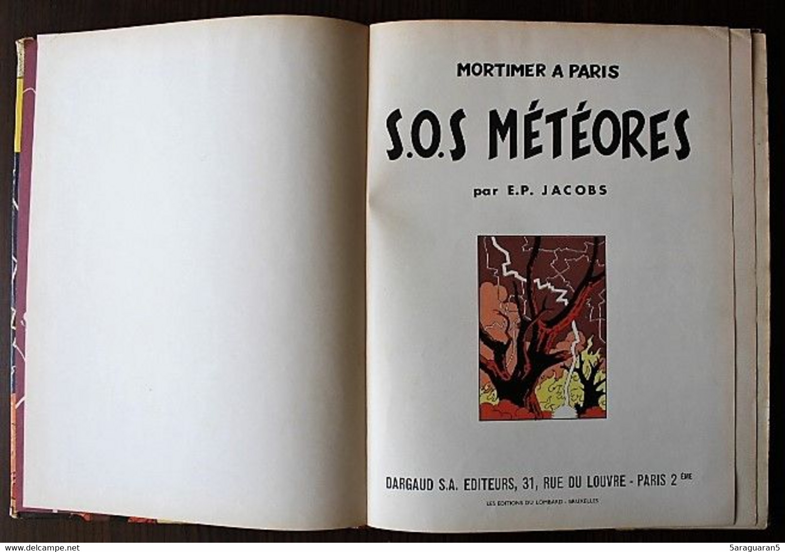 BD BLAKE ET MORTIMER - 7 - S.O.S. Météores - Mortimer à Paris - EO Française 1959 - Blake Et Mortimer