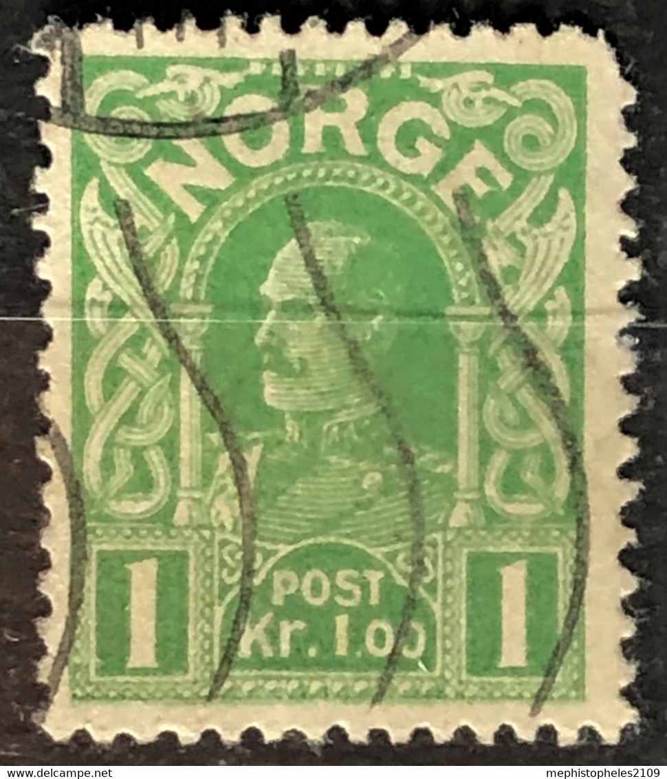 NORWAY 1907 - Canceled - Sc# 64 - 1kr - Gebruikt