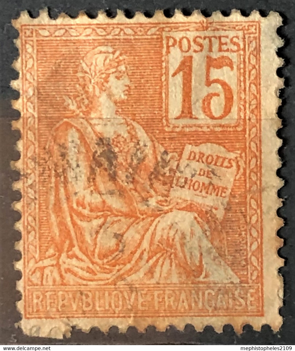 FRANCE 1900/01 - Canceled - YT 117 - 15c - Usati