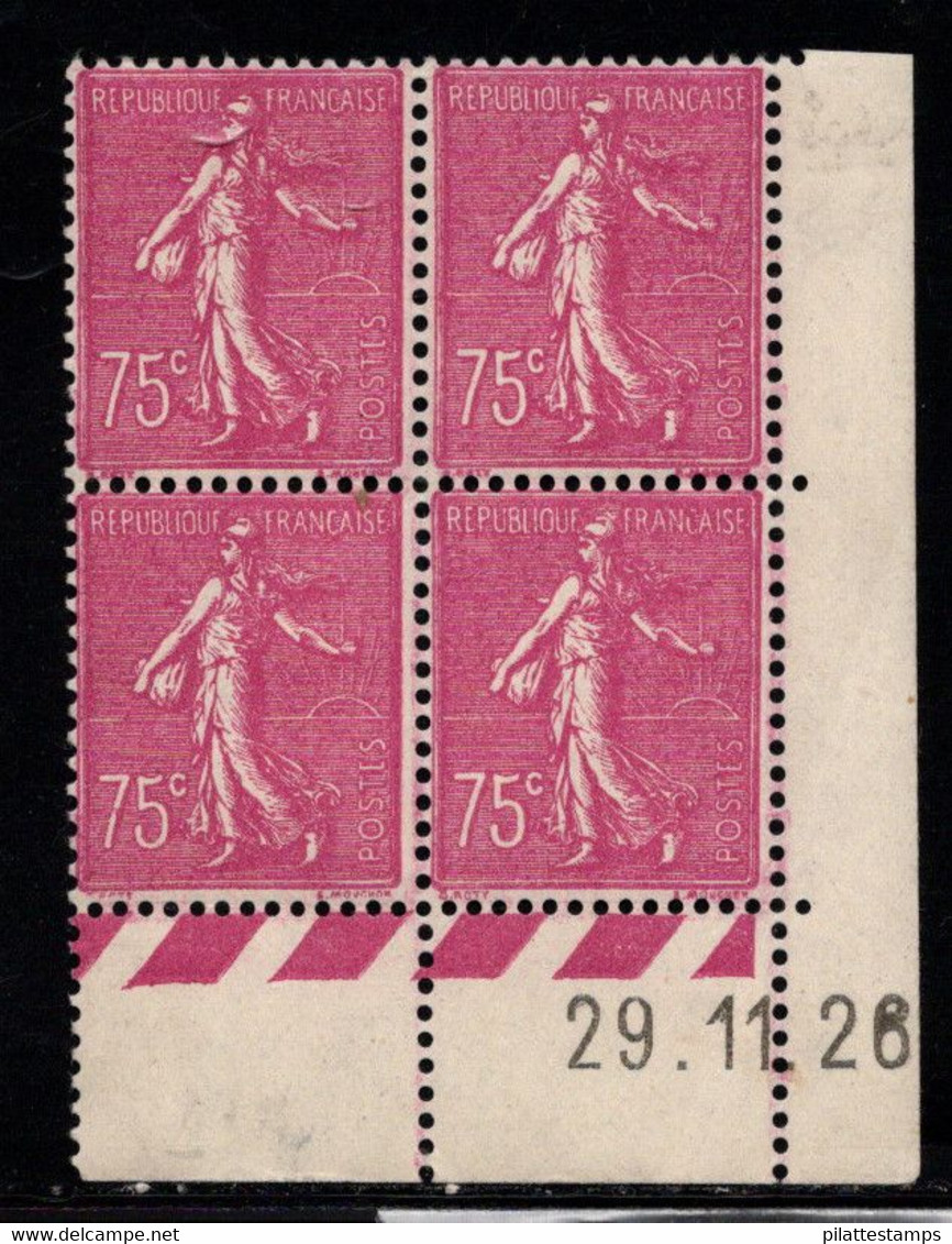 FRANCE N°202* TYPE SEMEUSE COIN DATE DU 29/11/26 - ....-1929