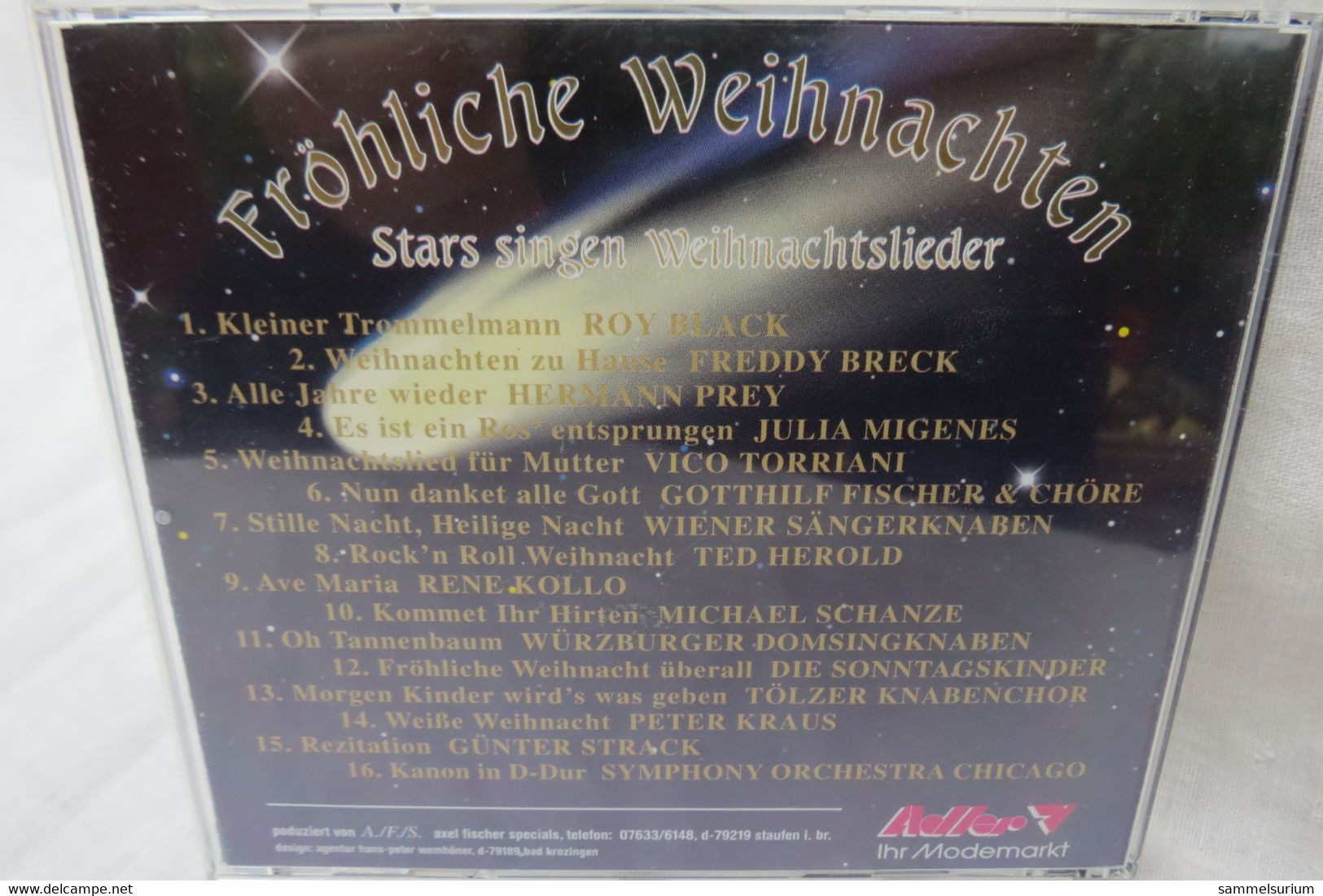 CD "Fröhliche Weihnachten" Stars Singen Weihnachtslieder - Weihnachtslieder