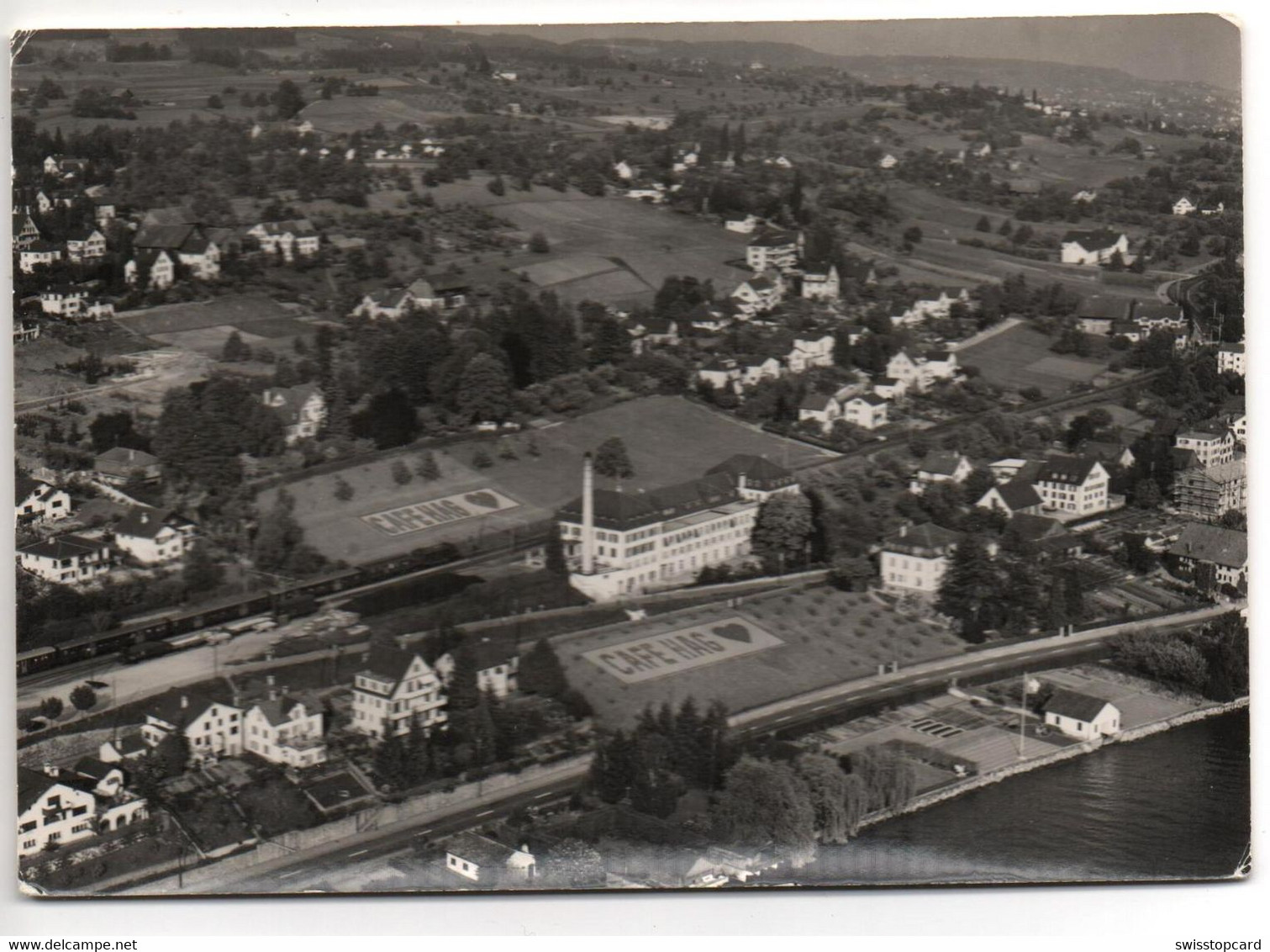 FELDMEILEN Mit Bahn Flugaufnahme Swissair - Meilen