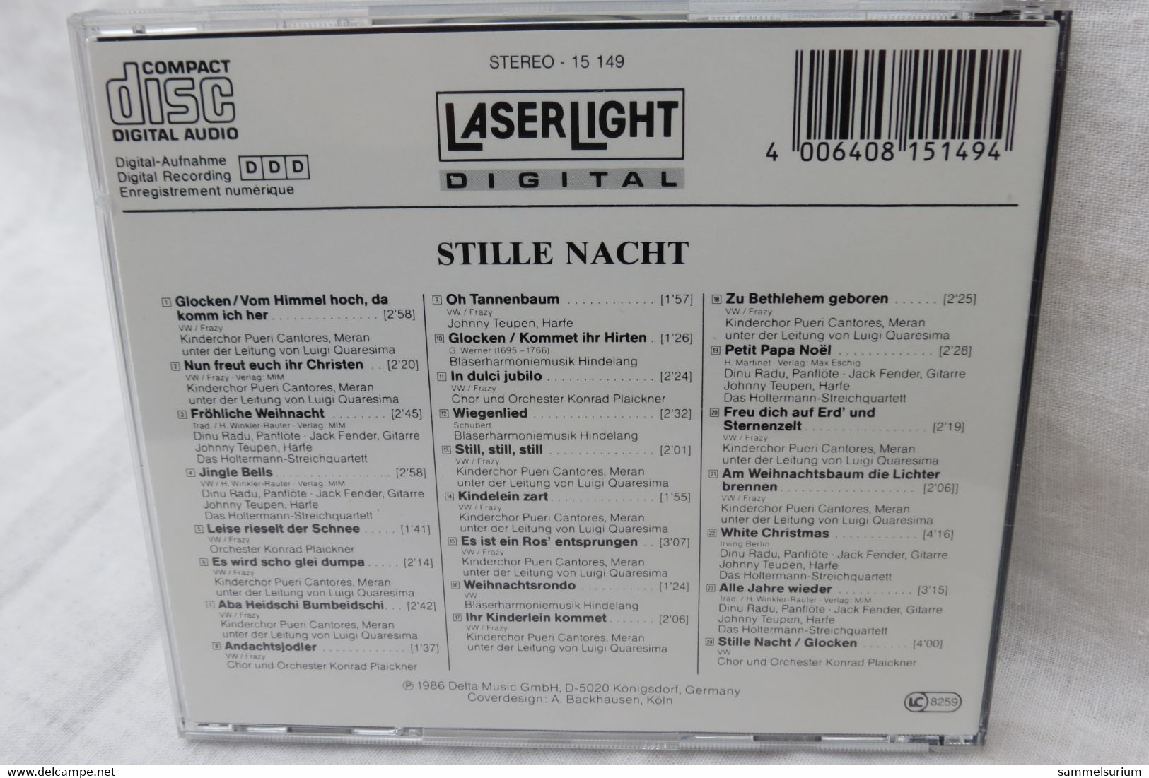 CD "Stille Nacht" Die Schönsten Weihnachtslieder - Christmas Carols