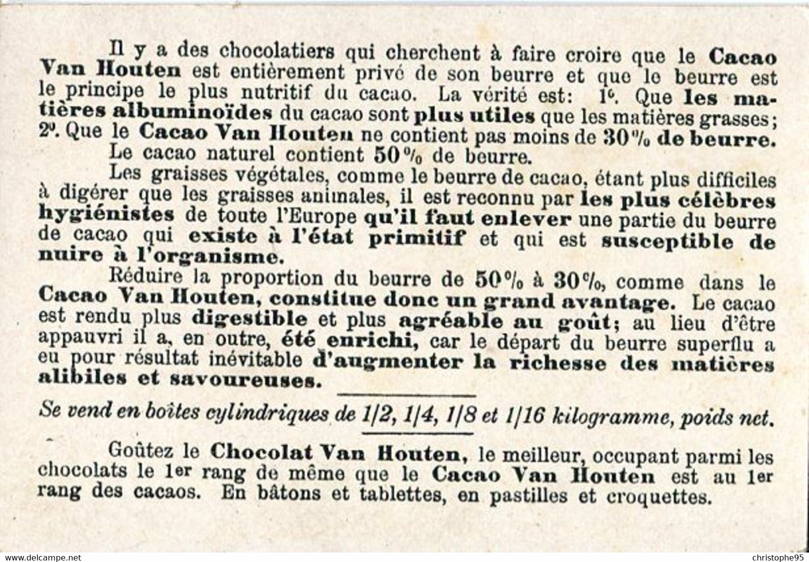 Chromos .n° 23378. Cacao Et Chocolat Van Houten. Paysage. Attelage . - Van Houten