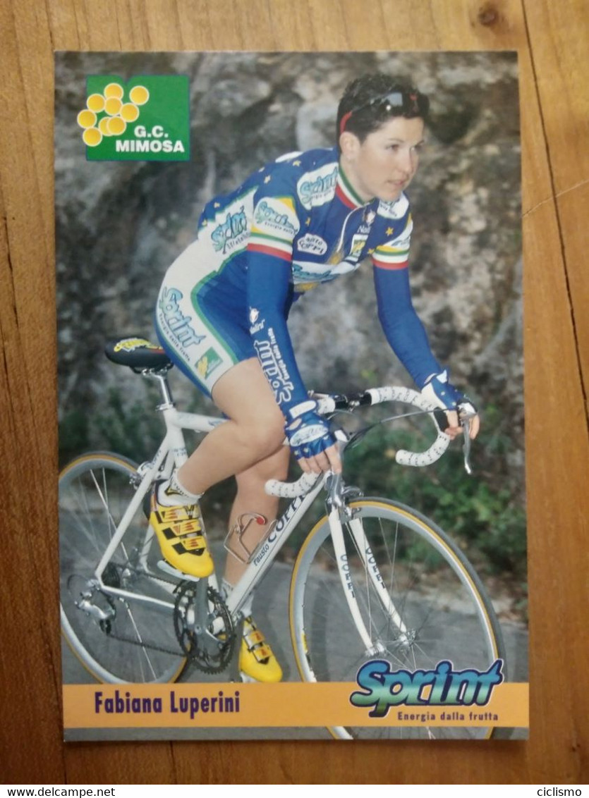 Cyclisme - Carte Publicitaire G C MIMOSA - SPRINT 1998 : LUPERINI - Cycling