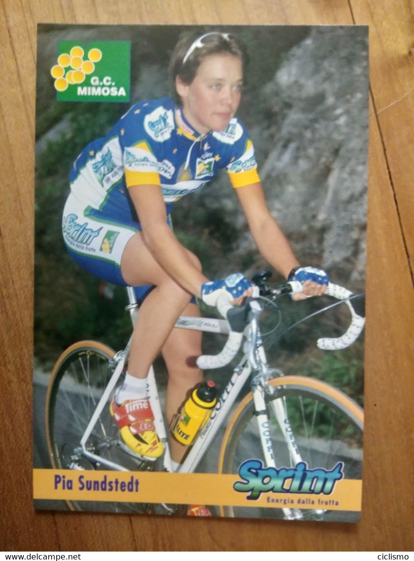 Cyclisme - Carte Publicitaire G C MIMOSA - SPRINT 1998 : SUNDSTEDT - Cycling