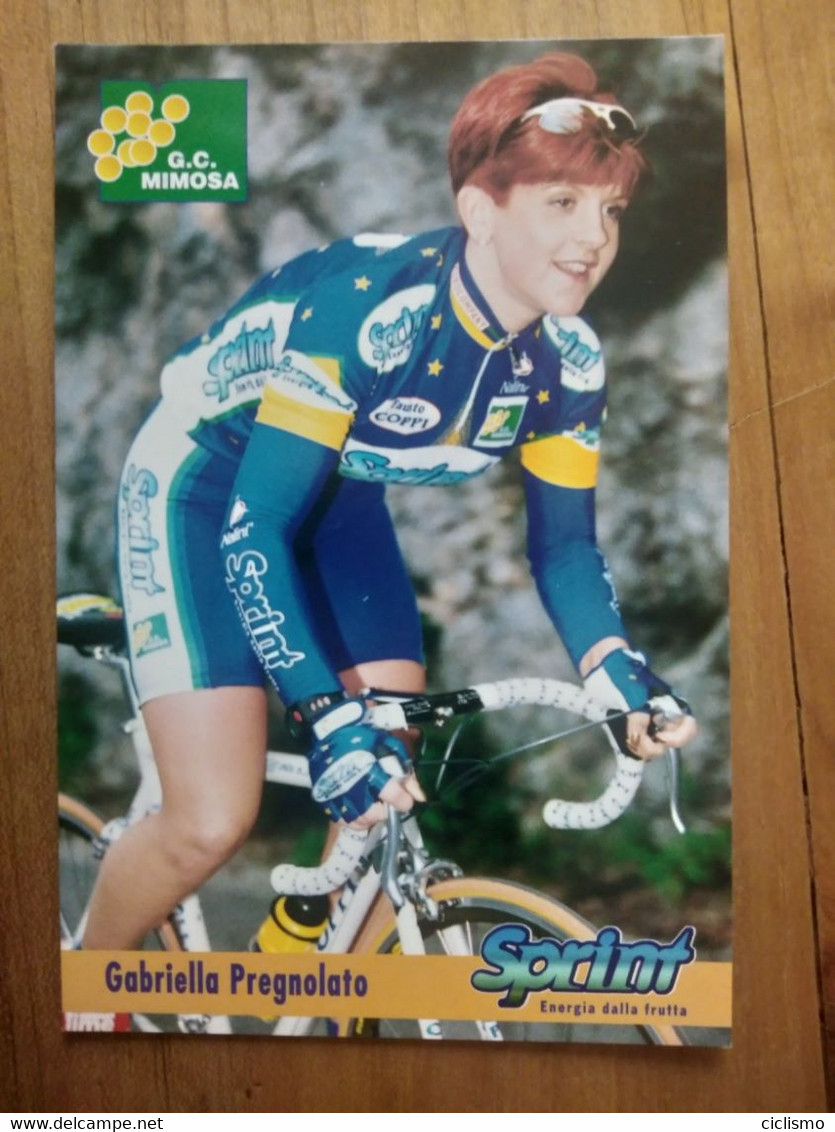 Cyclisme - Carte Publicitaire G C MIMOSA - SPRINT 1998 : PREGNOLATO - Ciclismo