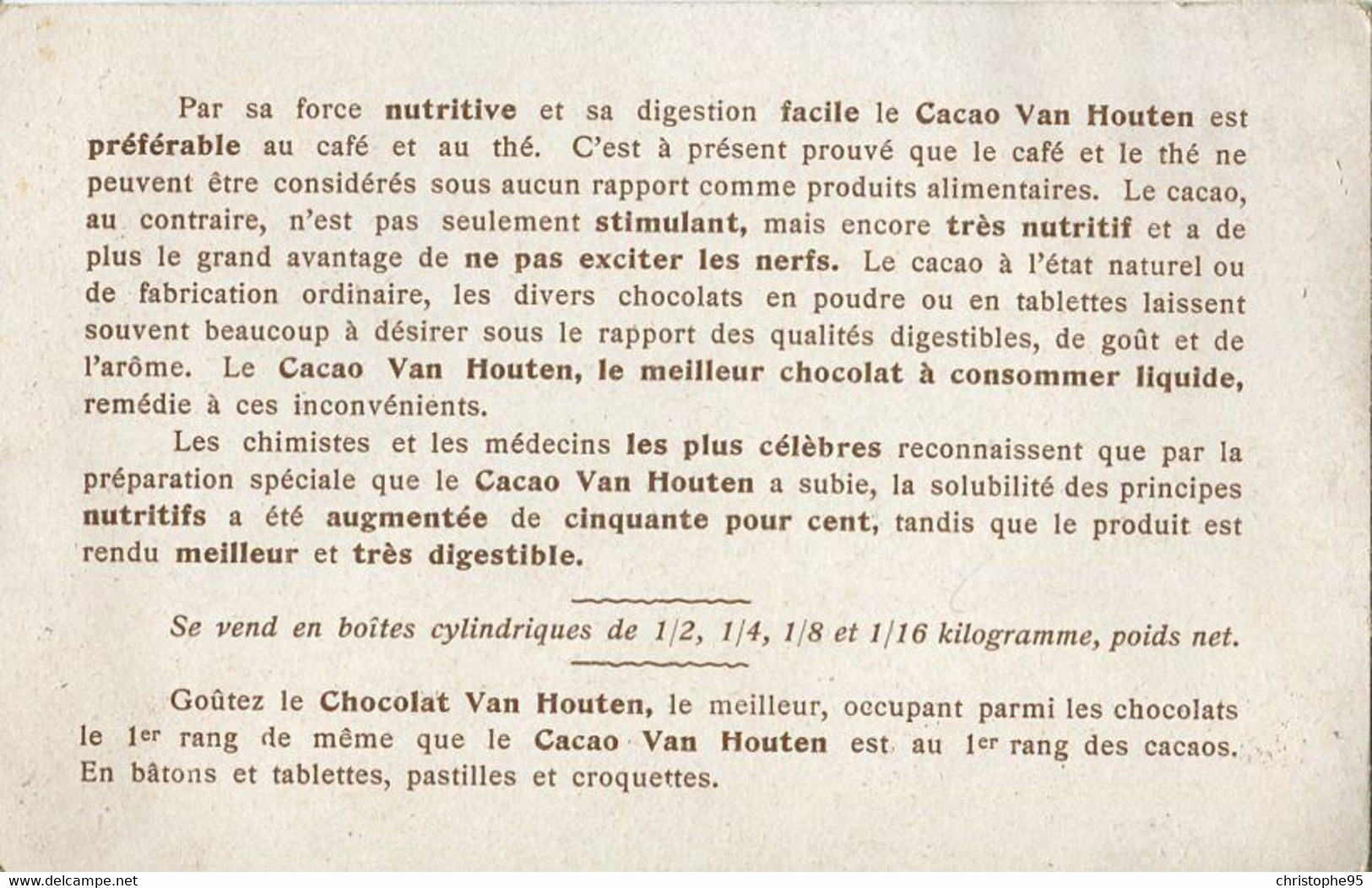 Chromos .n° 23397. Cacao Van Houten.  Anno Domini 1542 . - Van Houten