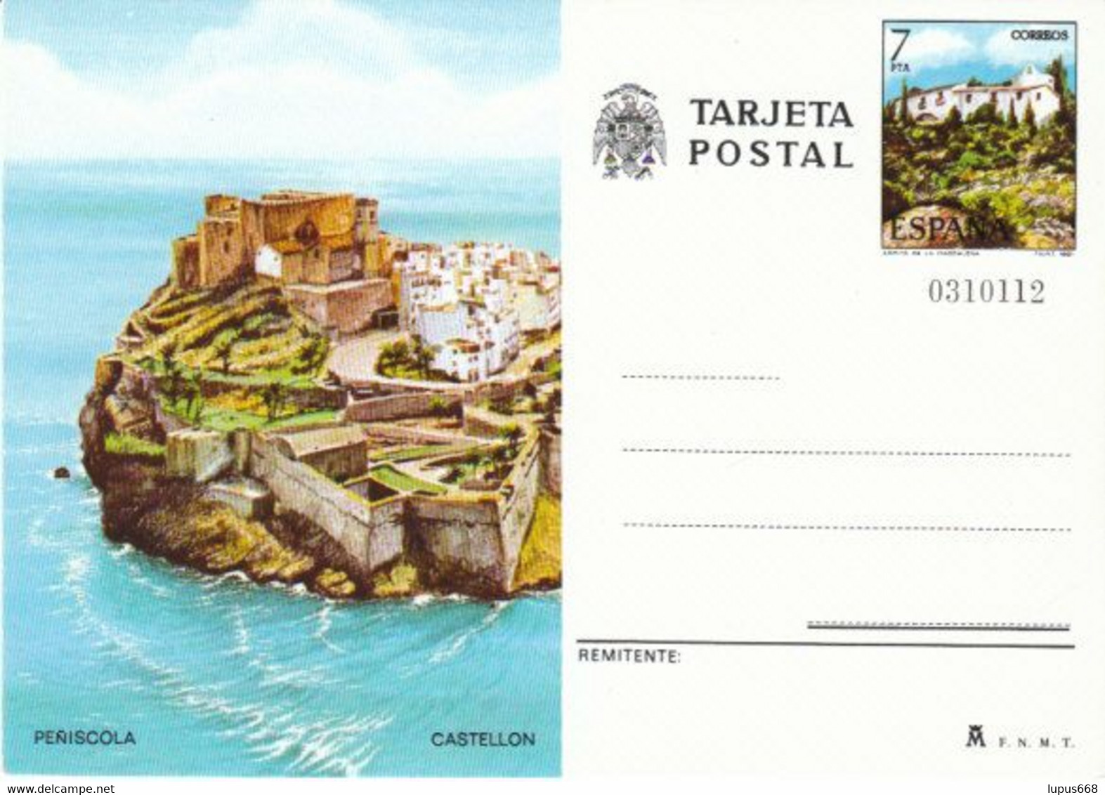 Spanien Bildpostkarte/ Entire  Ungebraucht/ Not Used ;  Peñiscola, Burg - Altri & Non Classificati
