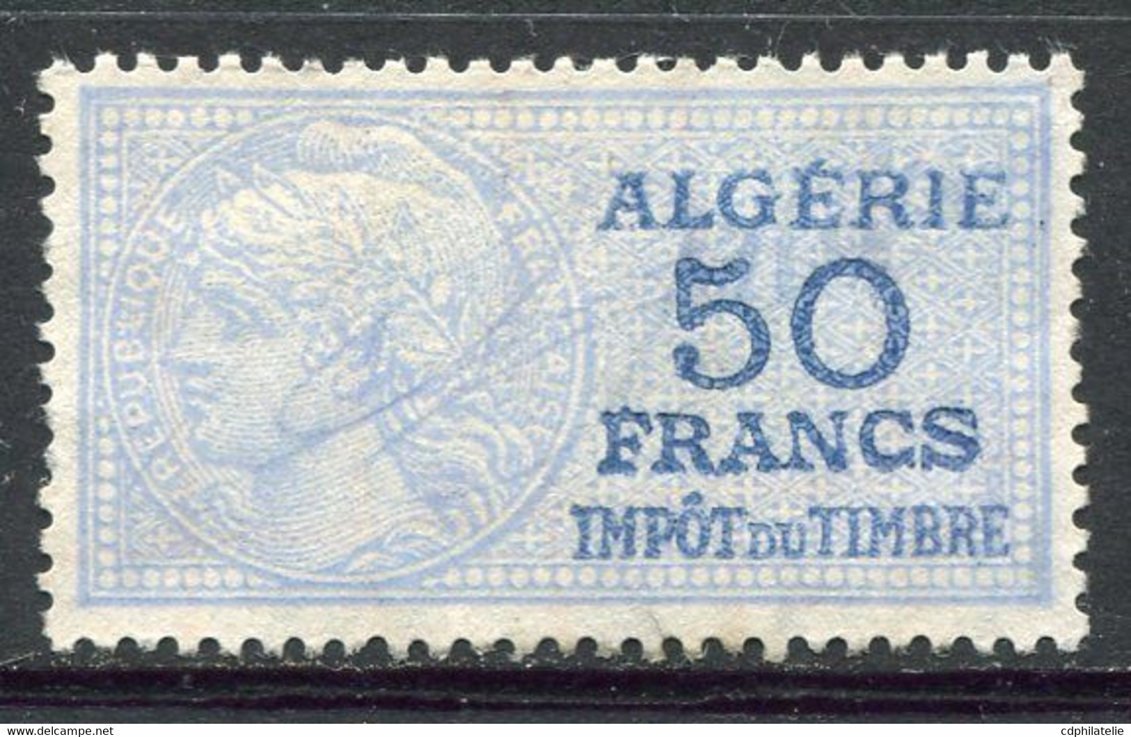 ALGERIE TIMBRE FISCAL OBLITERE  " ALGERIE  50 FRANCS IMPOT DU TIMBRE " - Used Stamps