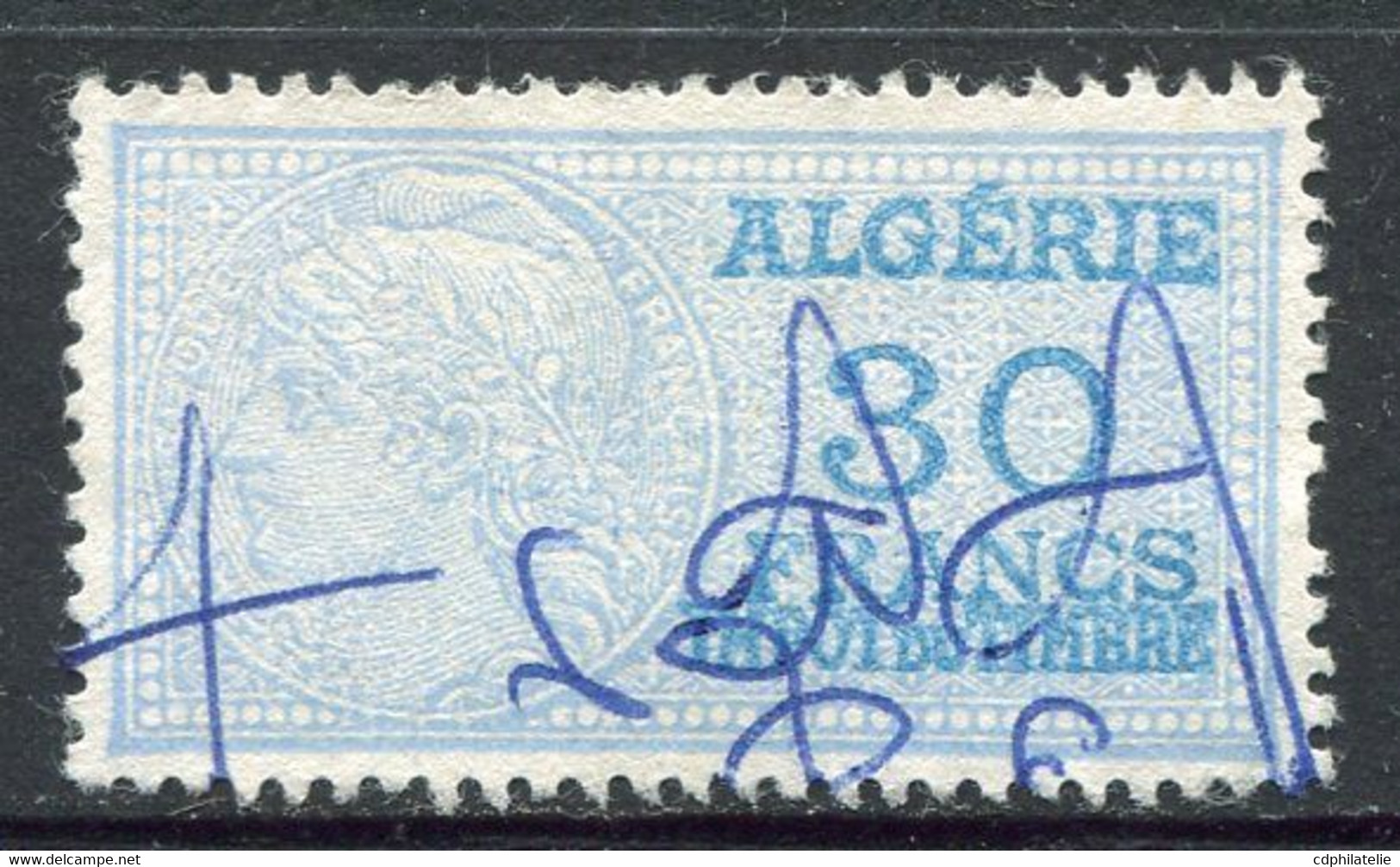 ALGERIE TIMBRE FISCAL OBLITERE  " ALGERIE  30 FRANCS IMPOT DU TIMBRE " - Used Stamps