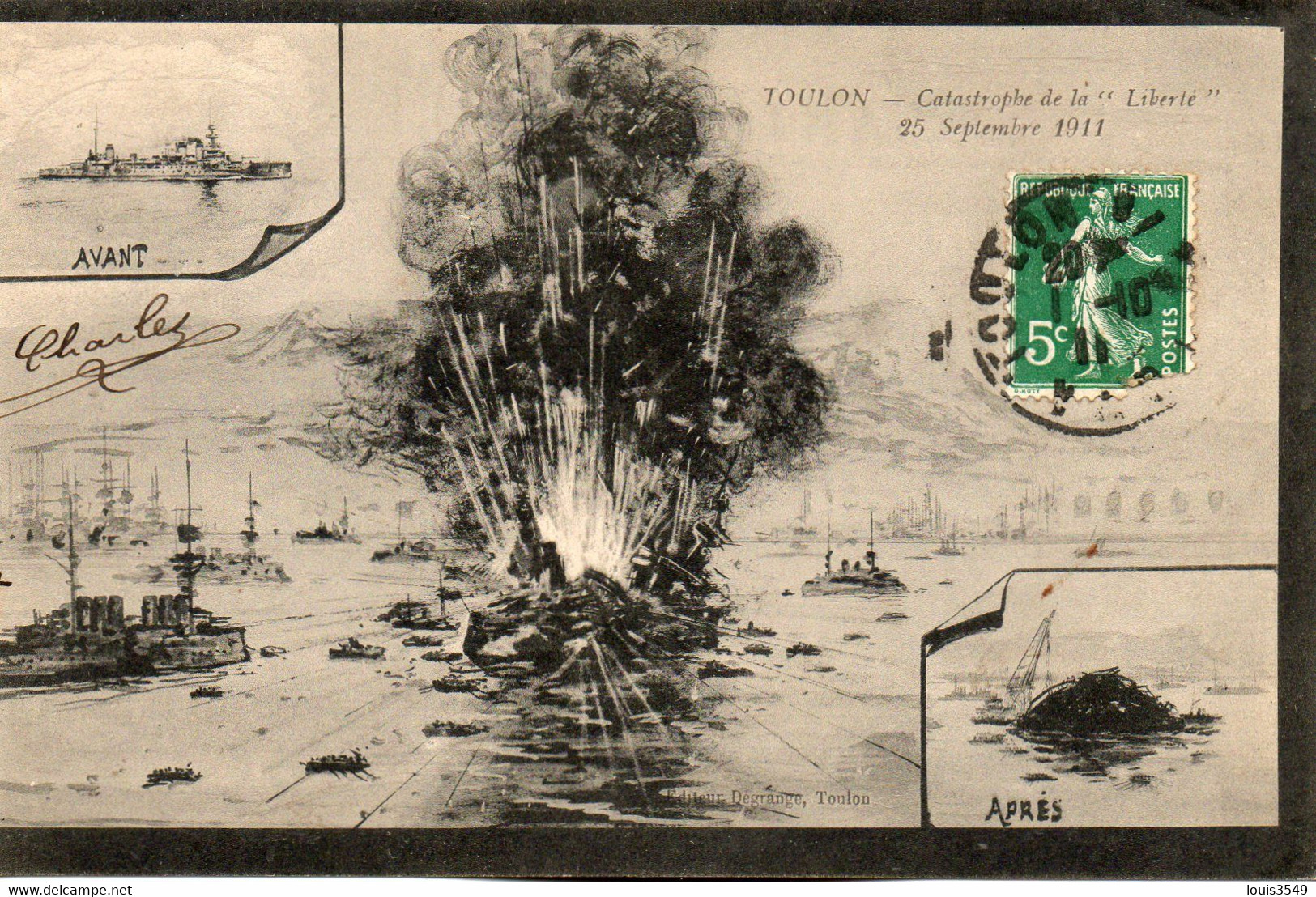 Toulon - Catastrophe De La "liberté" 25 Septembre 1911 - Toulon