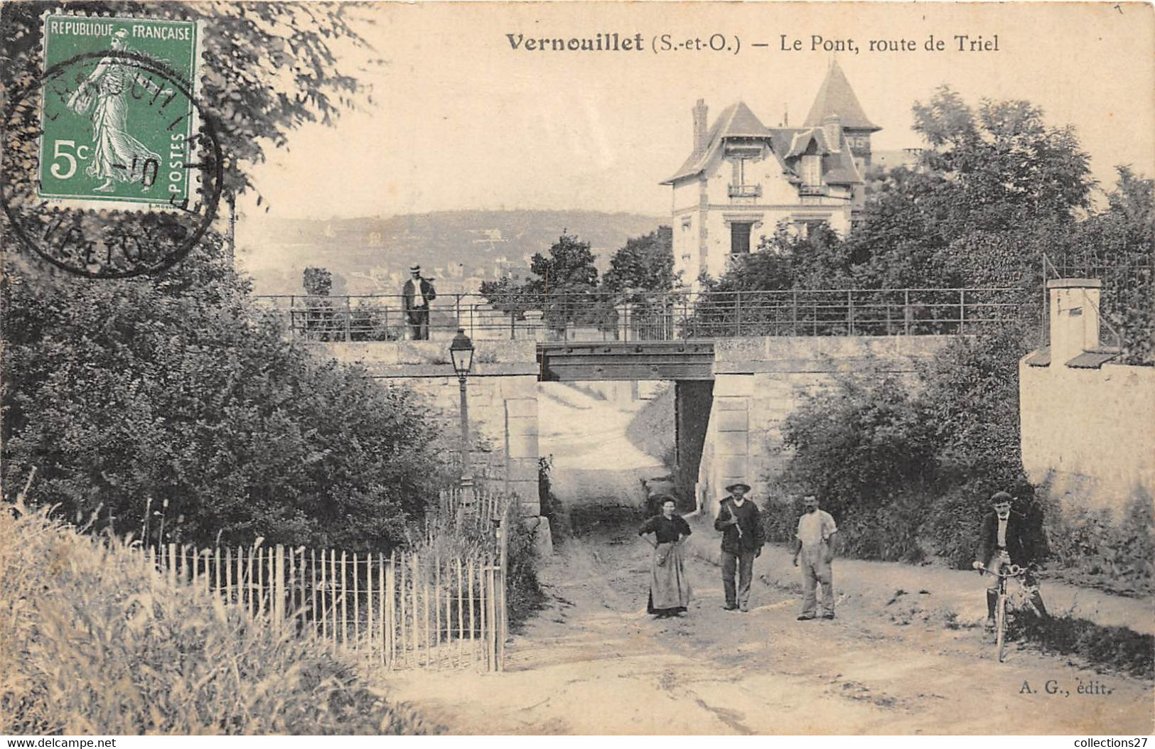 78-VERNOUILLET-LE PONT , ROUTE DE TRIEL - Vernouillet