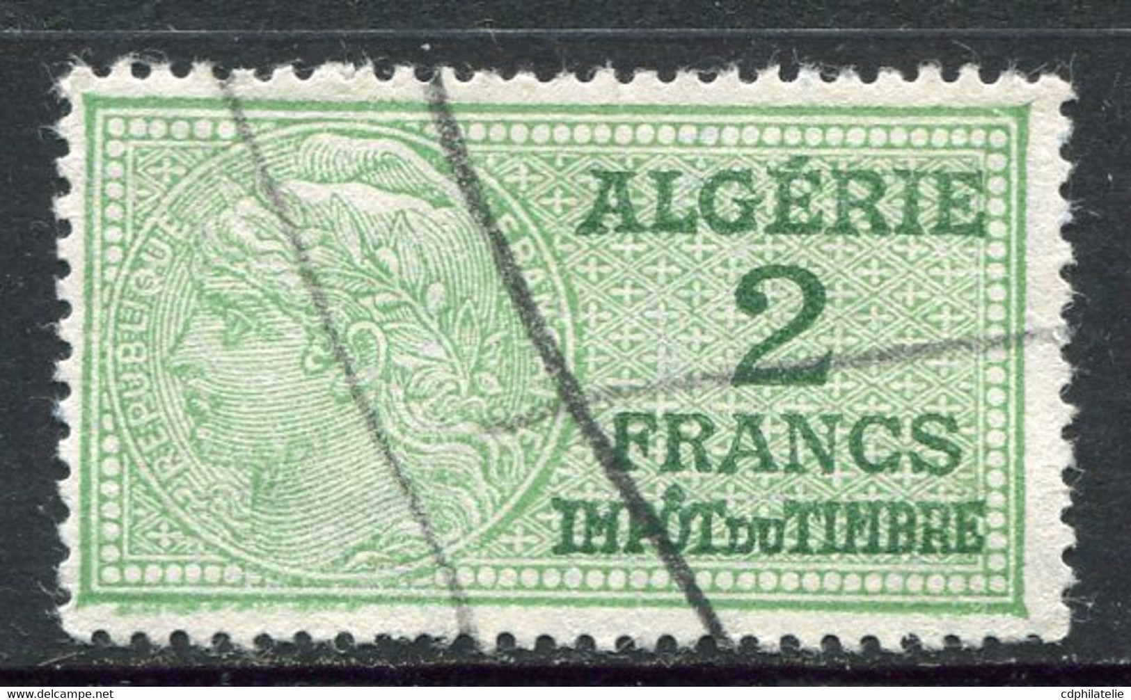 ALGERIE TIMBRE FISCAL OBLITERE  " ALGERIE  2 FRANCS IMPOT DU TIMBRE " - Used Stamps