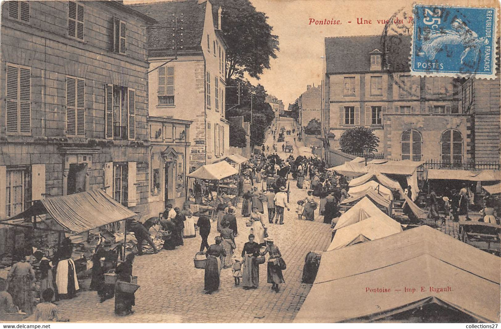 95-PONTOISE- UNE VUE DU MARCHE - Pontoise