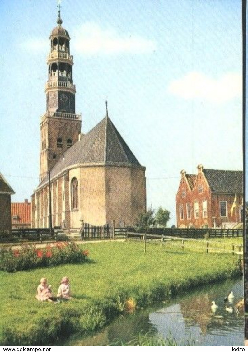 Nederland Holland Pays Bas Hindeloopen Met Nederlands Hervormde Kerk - Hindeloopen