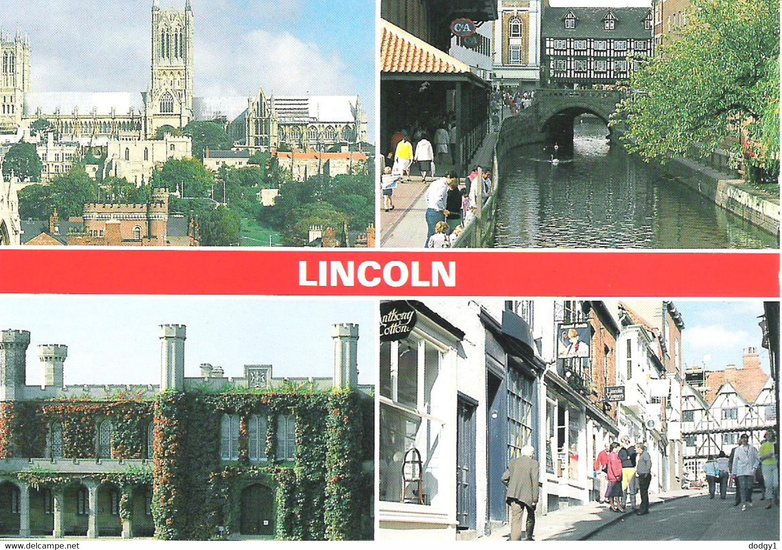 SCENES FROM LINCOLN, LINCOLNSHIRE, ENGLAND. UNUSED POSTCARD Ae6 - Lincoln