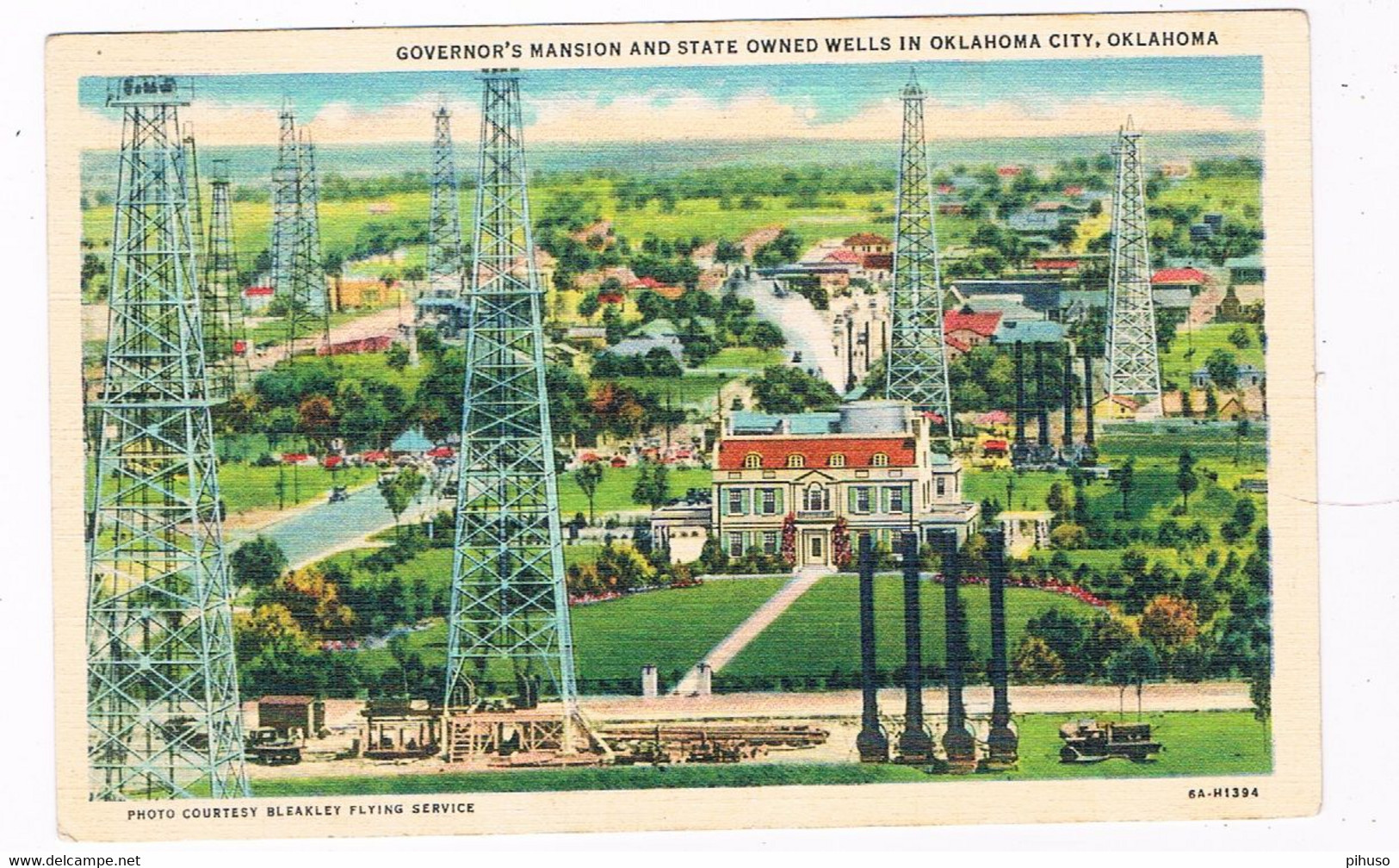 AM-39   OKLAHOMA CITY : Governor's Mansion And State Owned Wells - Oklahoma City
