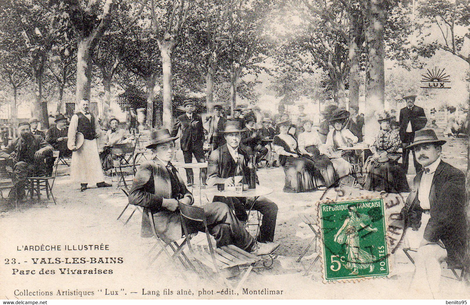 CPA De VALS Les BAINS - Parc Des Vivaraises. - Vals Les Bains