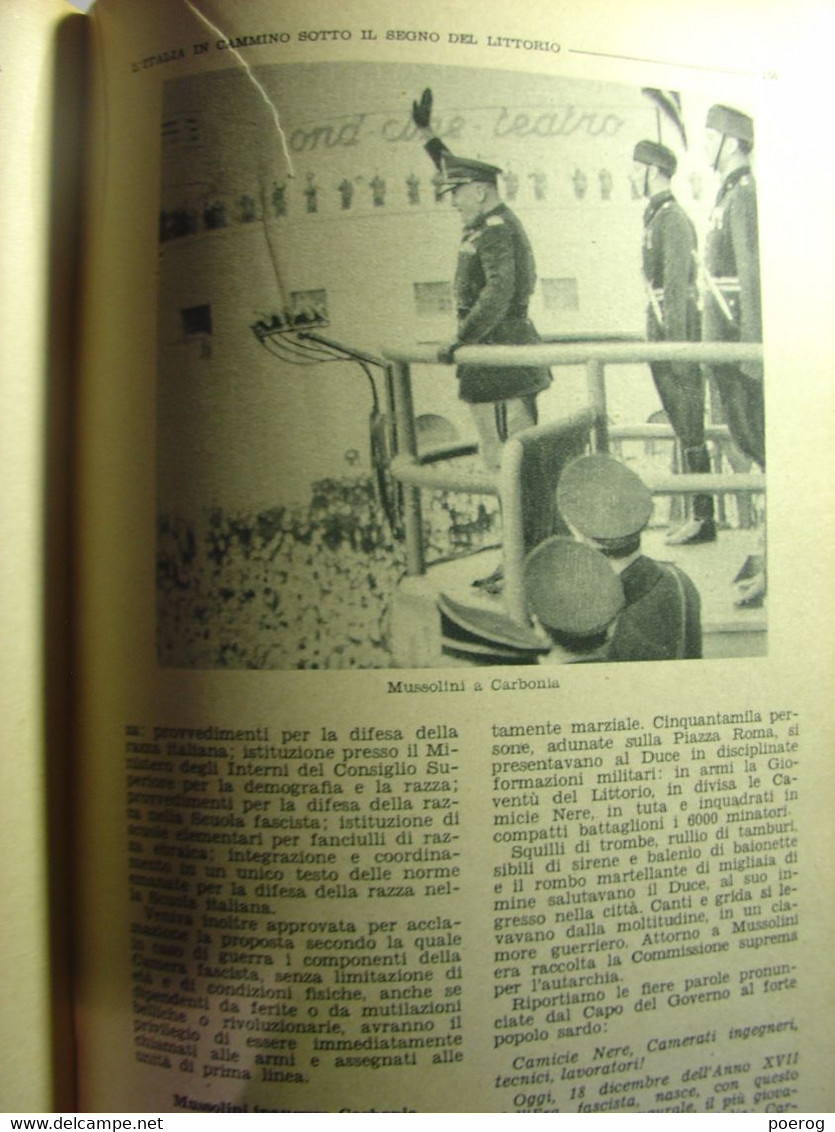 ALMANACCO FASCISTA DEL POPOLO D' ITALIA 1940 - PROPAGANDE - ALMANACH FASCISTE DU PEUPLE ITALIEN 1940 - MUSSOLINI  ITALIE