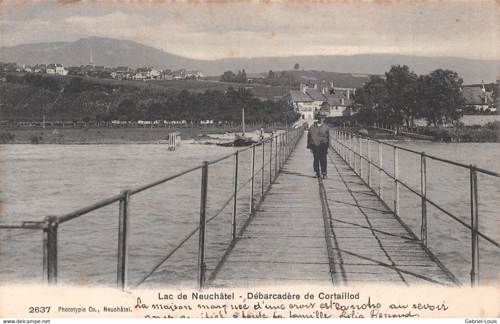 Lac De Neuchâtel Débarcadère De Cortaillod - 1907 - Cortaillod