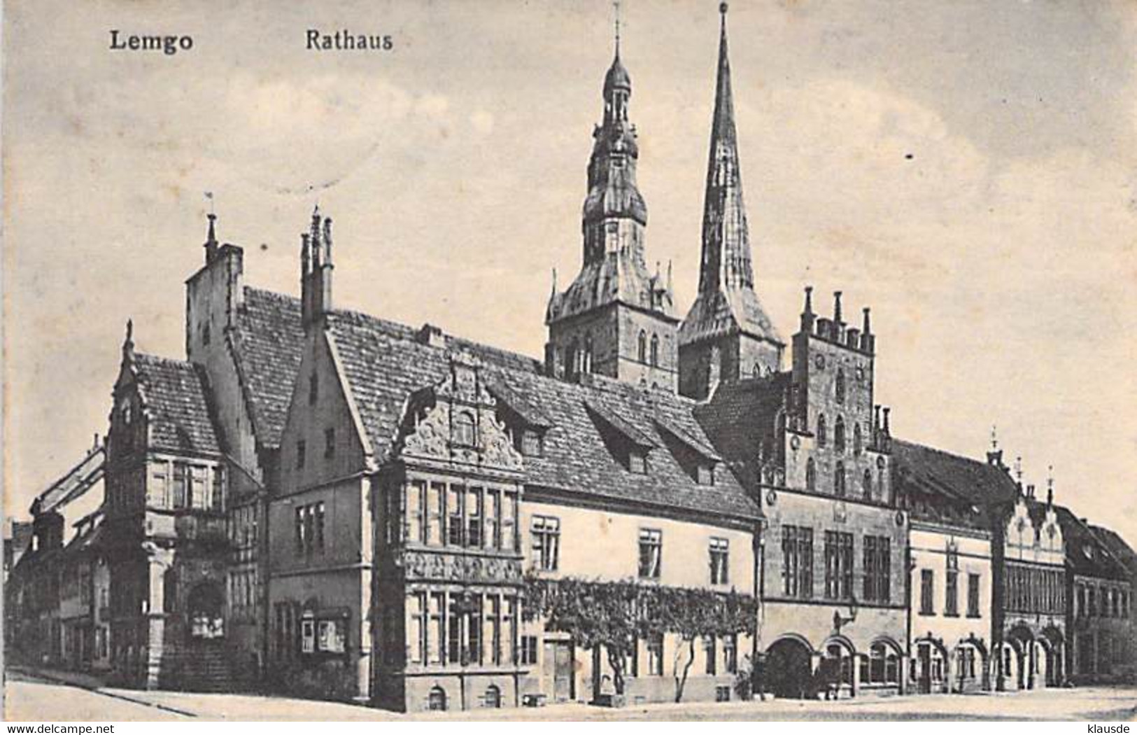 Lemgo - Rathaus Feldpost 1918 - Lemgo