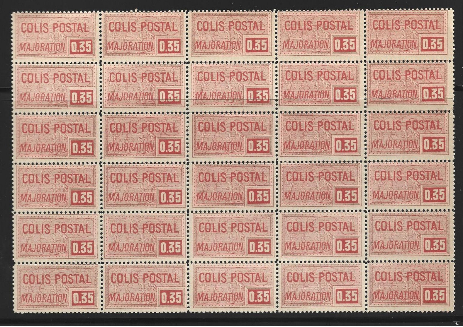 France Colis Postaux YT N° 20 En Bloc De 30 Timbres Neufs ** MNH. TB. A Saisir! - Nuevos