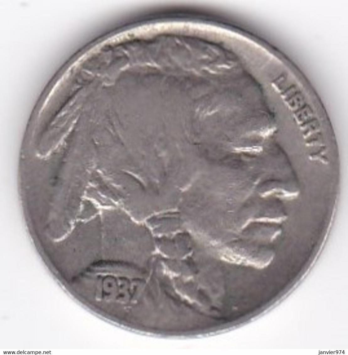 ETATS-UNIS. FIVE CENTS 1937 . BUFFALO - 1913-1938: Buffalo