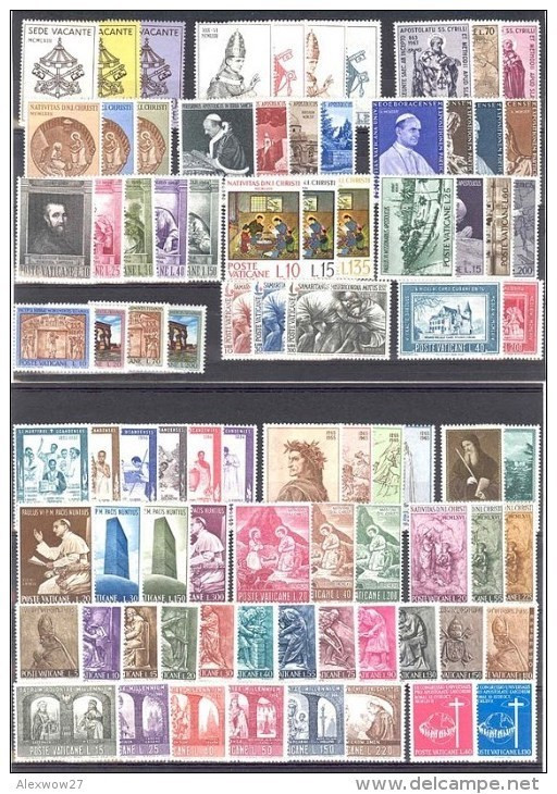 Vaticano 1963/78 Collezione Completa / Complete Collection Paolo VI MNH/** - Annate Complete