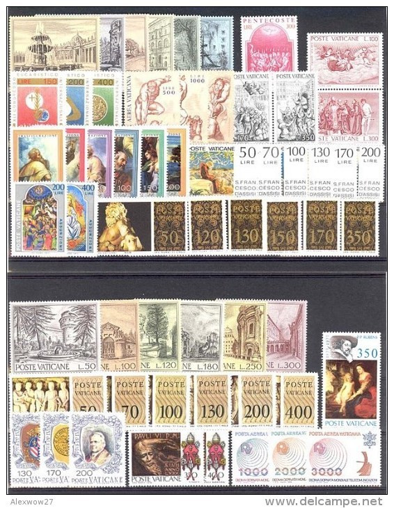 Vaticano 1963/78 Collezione Completa / Complete Collection Paolo VI MNH/** - Annate Complete