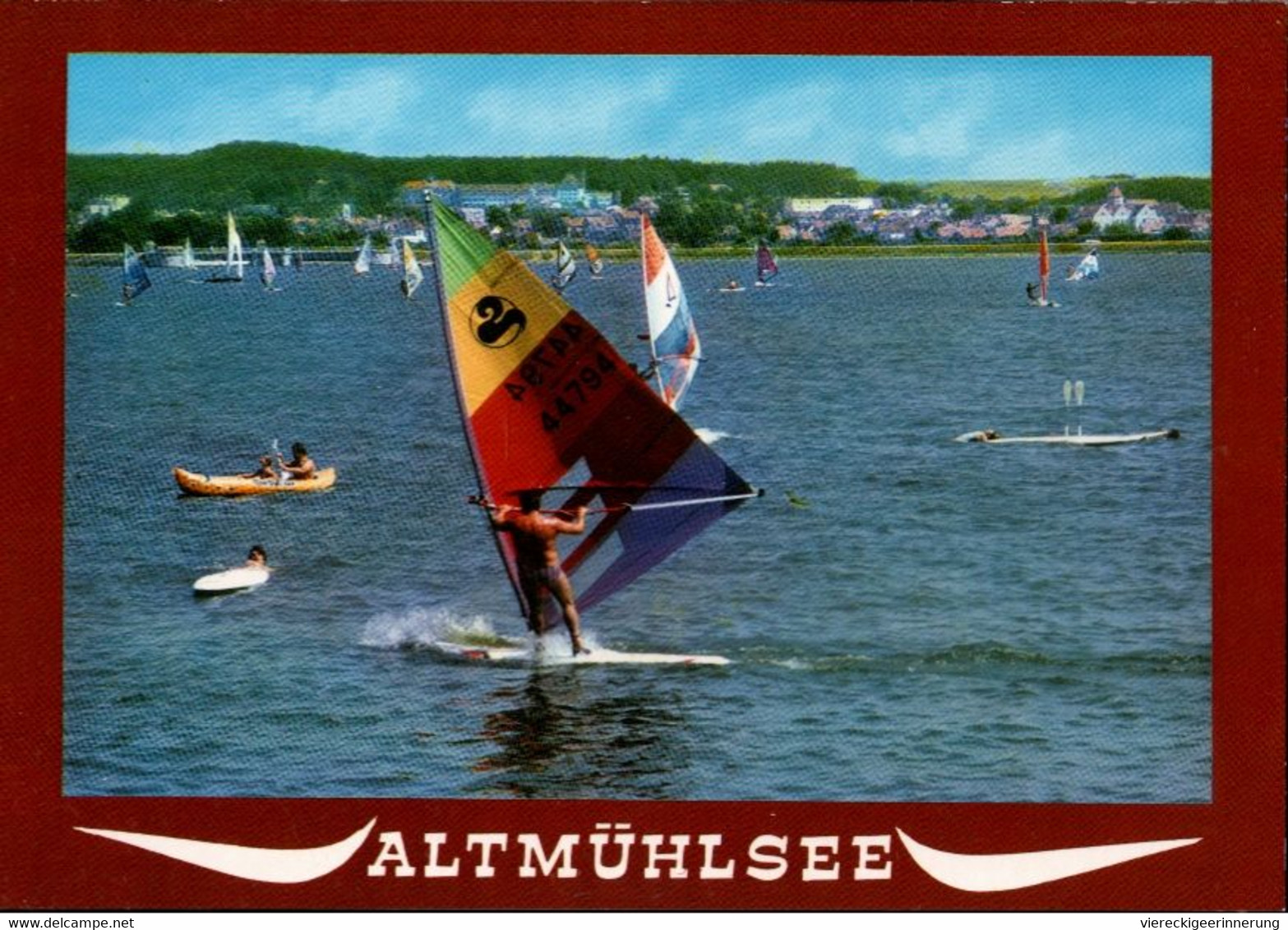 ! Moderne Ansichtskarte Altmühlsee In Franken, Surfer, Surfing, Wellenreiten - Autres & Non Classés