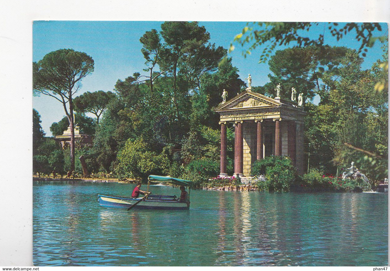ROMA, ROME, Villa Borghese, Le Petit Lac, Barque Et Touriste, Ed. Plurigraf Terni, 1980 Environ - Parks & Gardens