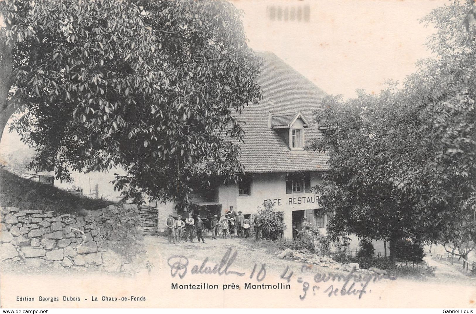 Montezillon Près Montmollin - Animée - Café Restaurant - Montmollin
