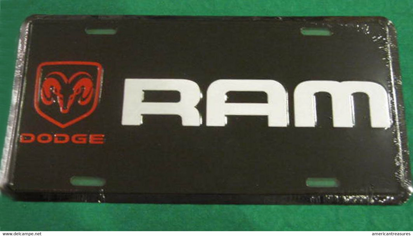 USA Famous Metal (tin) License Plate 'DODGE Ram' - Not Available In The EU - New - Tin Signs (vanaf 1961)