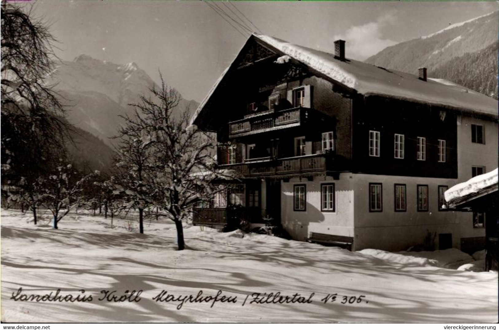 !  Ansichtskarte Landhaus Kröll Mayrhofen, Zillertal - Andere & Zonder Classificatie