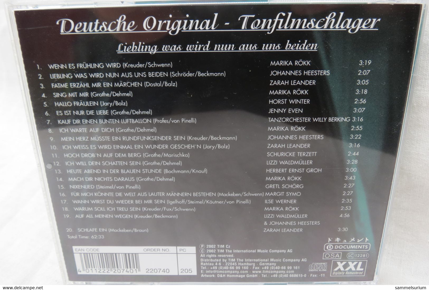 CD "Liebling, Ewas Wird Nun Aus Uns Beiden? Deutsche Original-Tonfilmschlager - Musica Di Film