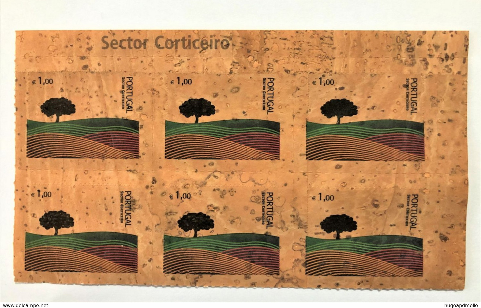 Portugal, Unused Stamps,  1 X 6 « Cork Stamp », « Sector Corticeiro », 2007 - Covers & Documents